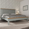 Cotswold Grey Painted & Oak Bed - 6ft