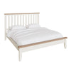 Cotswold White Painted & Oak Bed - 6ft
