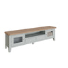 Cotswold Grey Painted & Oak TV Unit - Extra Large