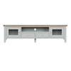 Cotswold Grey Painted & Oak TV Unit - Extra Large