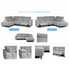 Torino Sofa - Electric Left Hand Facing Corner - Dark Grey
