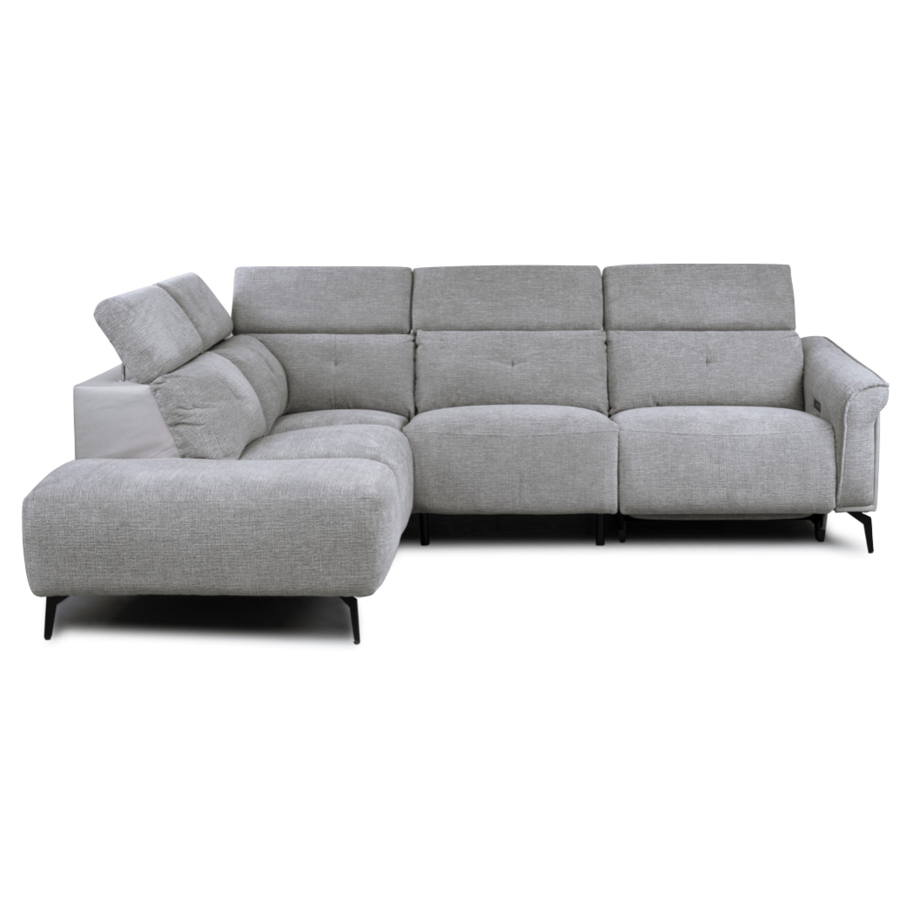 Torino Sofa - Electric Left Hand Facing Corner - Dark Grey