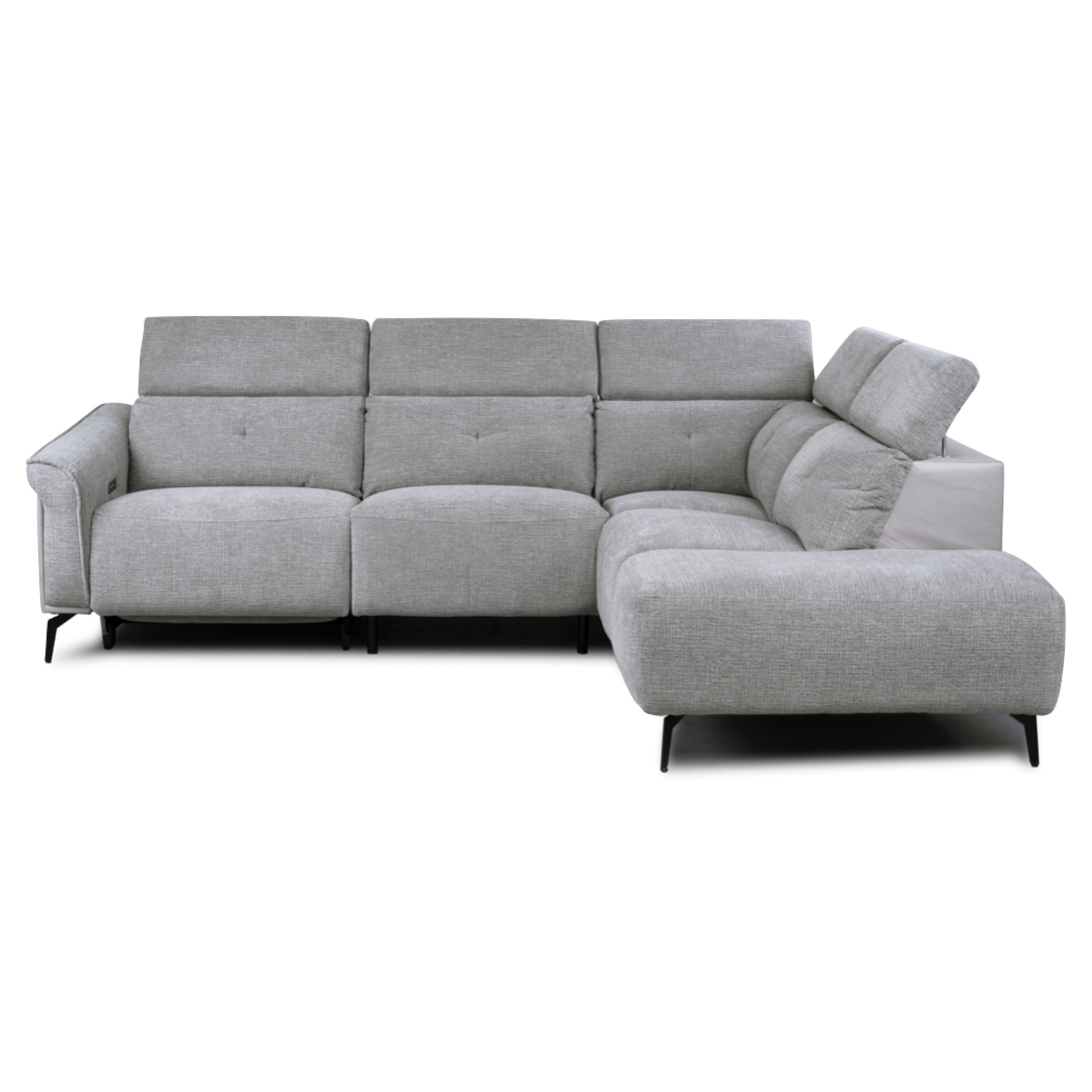Torino Sofa - Electric Right Hand Facing Corner - Dark Grey