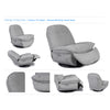 Torino Sofa - Electric Swivel TV Chair - Dark Grey