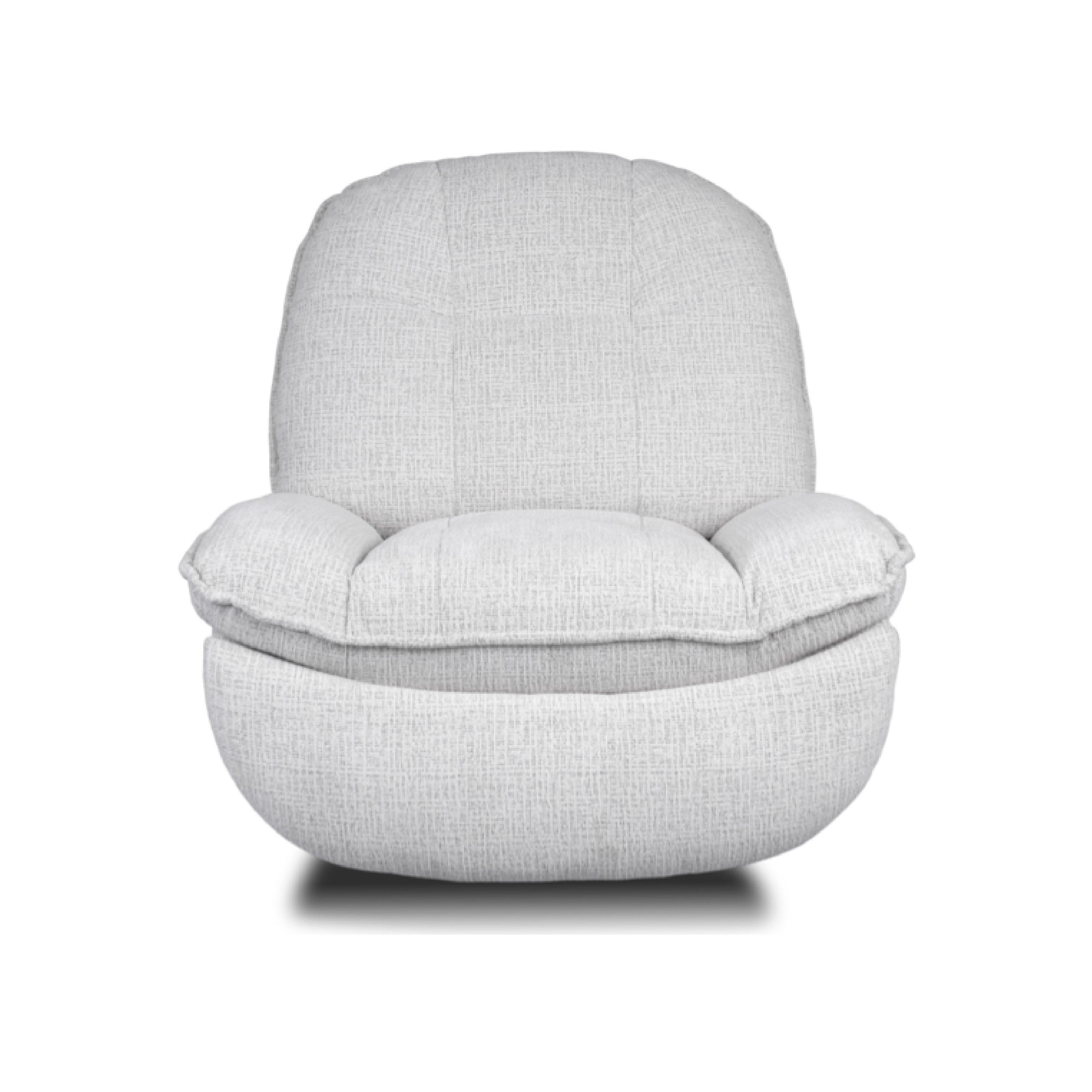 Torino Sofa - Electric Swivel TV Chair - Light Grey