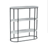 Tribeca Grey Sintered Stone Low Bookcase