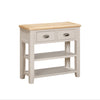 Windermere Oyster Grey Painted & Oak Console Table - 2 Drawer