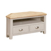 Windermere Oyster Grey Painted & Oak TV Unit - Corner