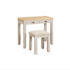 Windermere Oyster Grey Painted & Oak Dressing Table & Stool Set