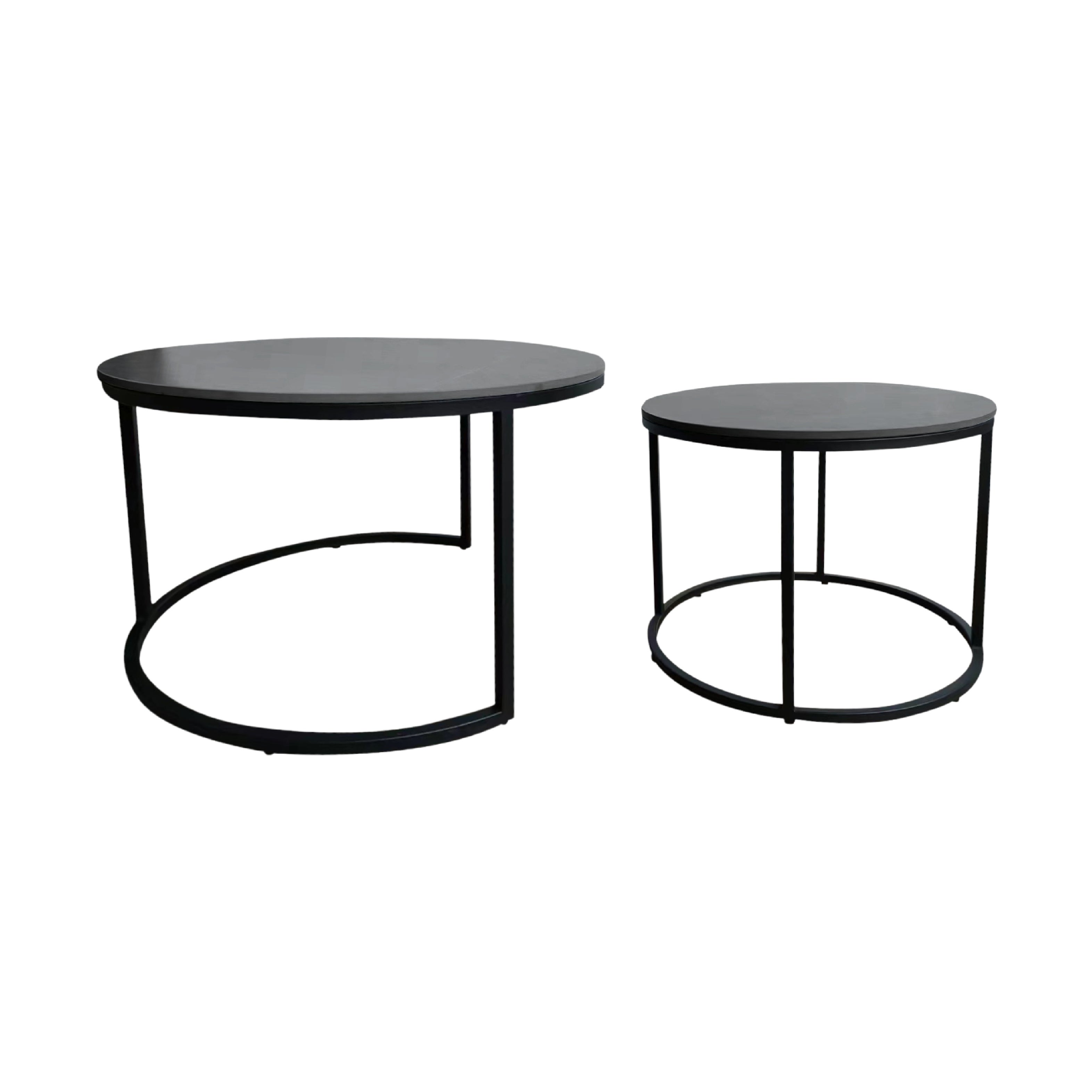 Zeus Round Nest of 2 Coffee Tables