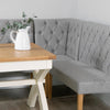 Marlborough Corner Bench - Light Grey