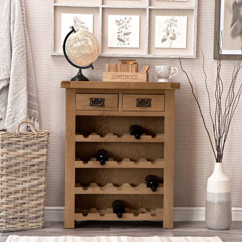 Oakdale Oak Wine Rack - Small