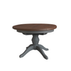 Cotswold Charcoal Painted & Dark Oak - Round Butterfly Extending Table