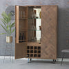 Havana Industrial Oak Wine Cabinet