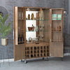 Havana Industrial Oak Wine Cabinet