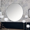 Sloane Oak & Chrome Round Wall Mirror