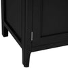 Rimini Oak & Jet Black Painted Wardrobe - Full Hanging