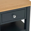 Rimini Oak & Charcoal Painted Lamp Table