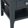 Rimini Oak & Charcoal Painted Lamp Table