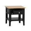 Rimini Oak & Jet Black Painted Lamp Table