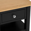 Rimini Oak & Jet Black Painted Lamp Table
