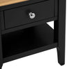 Rimini Oak & Jet Black Painted Lamp Table