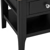 Rimini Oak & Jet Black Painted Lamp Table