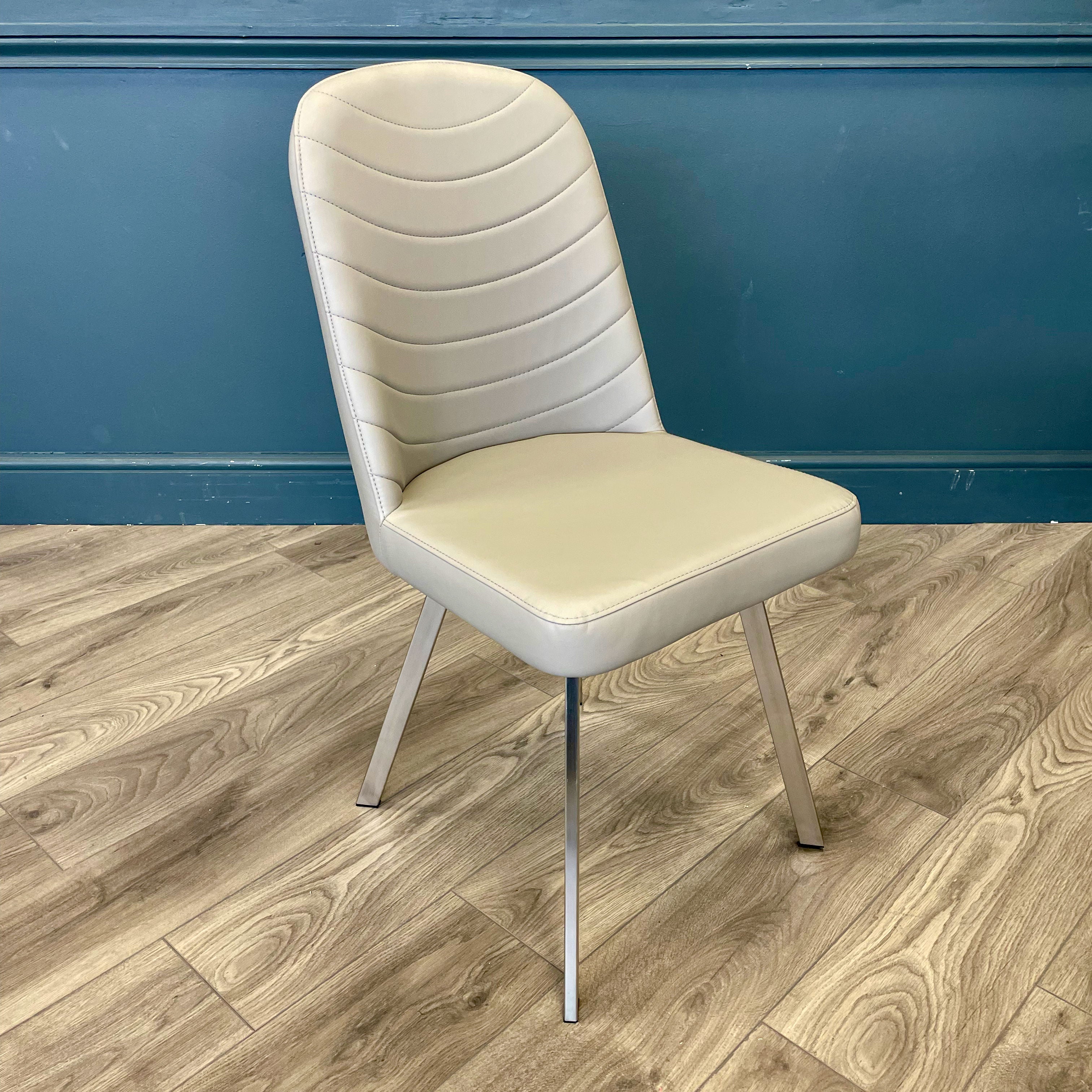 Flux Dining Chair - Cappuccino PU