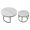 Athena Round Nest of 2 Coffee Tables