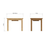Oakdale Oak Extending Dining Table - 1m