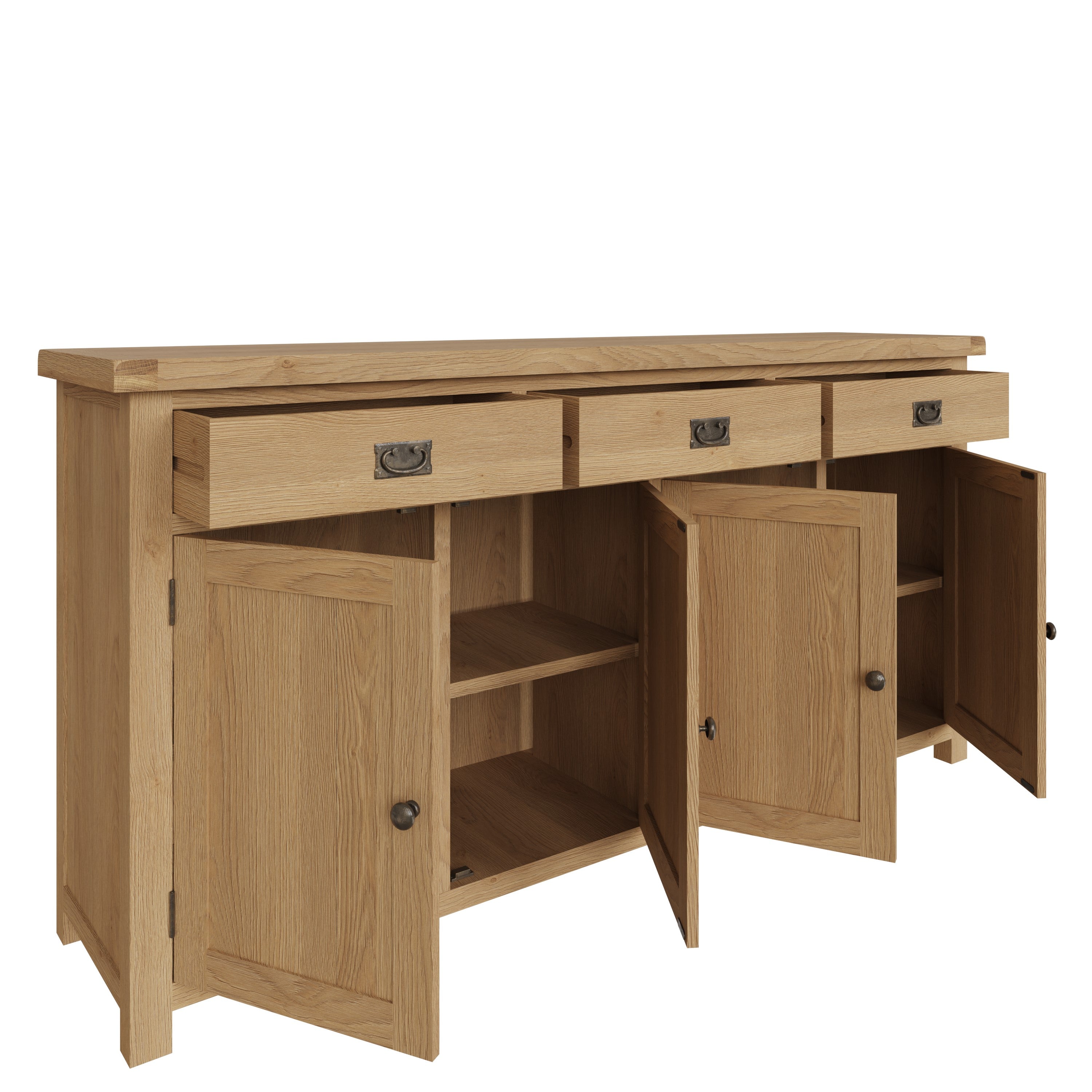 Oakdale Oak Sideboard - 4 Door