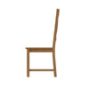 Oakdale Oak Cross Back Dining Chair - Wooden Seat