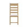 Oakdale Oak Ladder Back Dining Chair - Padded Seat