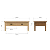 Oakdale Oak Coffee Table - Large