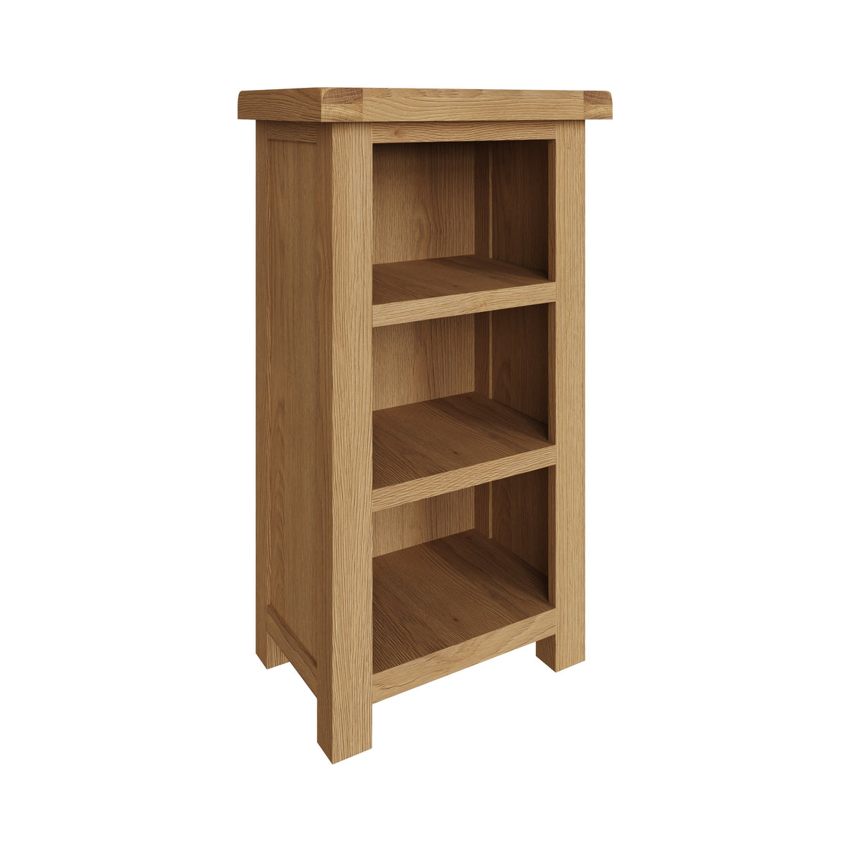 Oakdale Oak Bookcase - Narrow