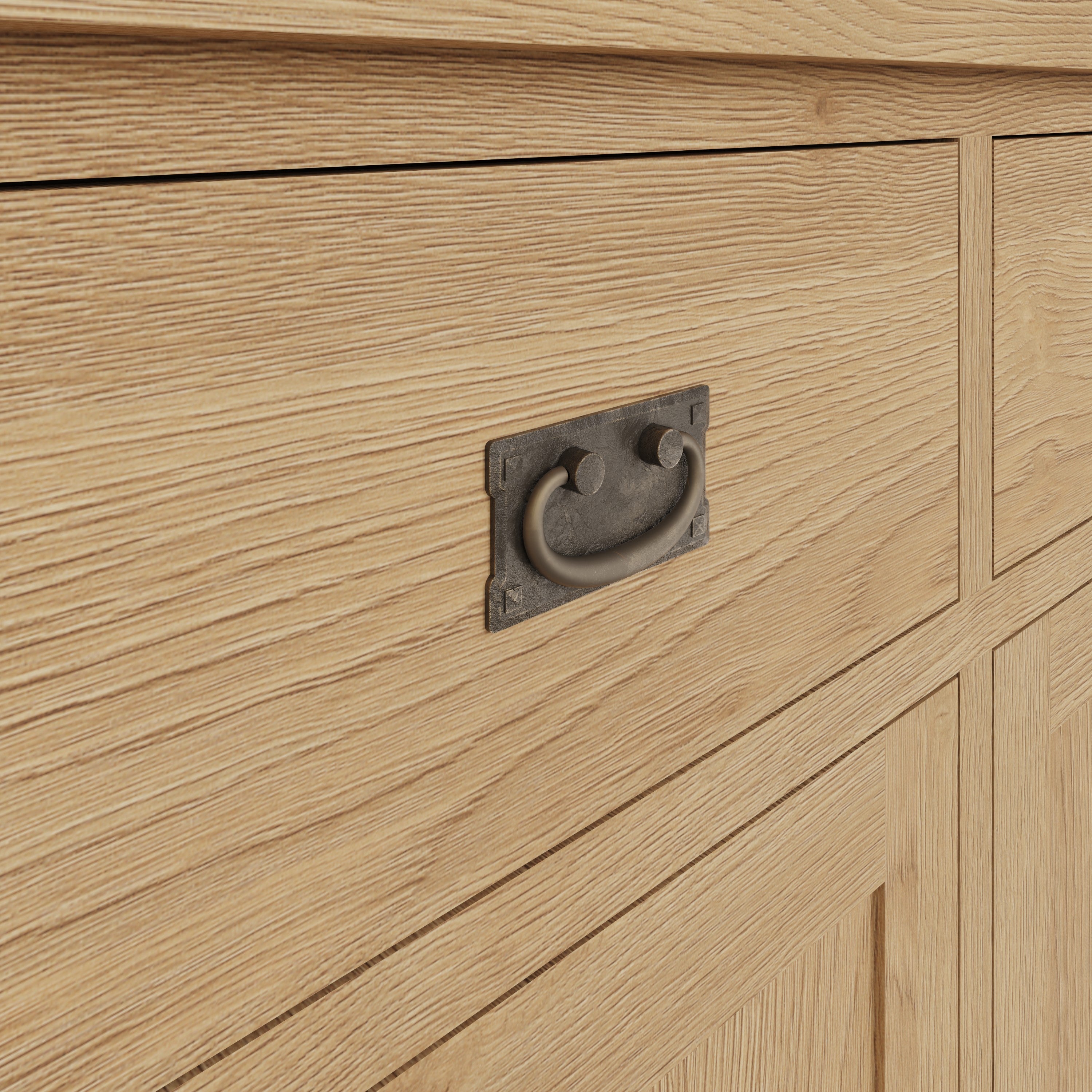 Oakdale Oak Sideboard - 2 Door, 2 Drawer