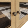 Oakdale Oak TV Unit - Standard with Glass Doors