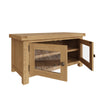 Oakdale Oak TV Unit - Standard with Glass Doors