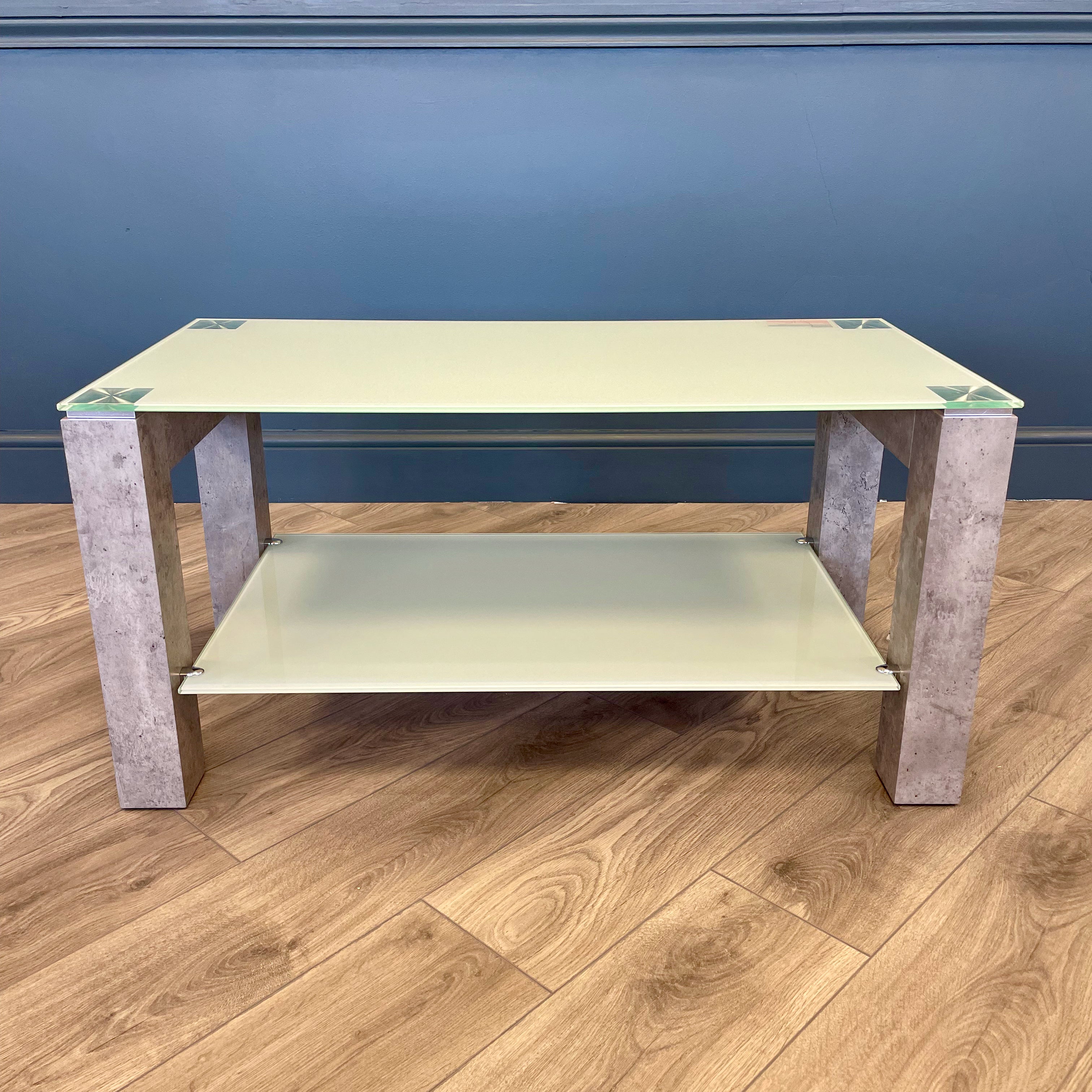 Concrete Style & Glass - Coffee Table