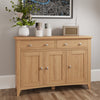 Modena Oak Sideboard - 3 Door 2 Drawer