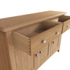 Modena Oak Sideboard - 3 Door 2 Drawer