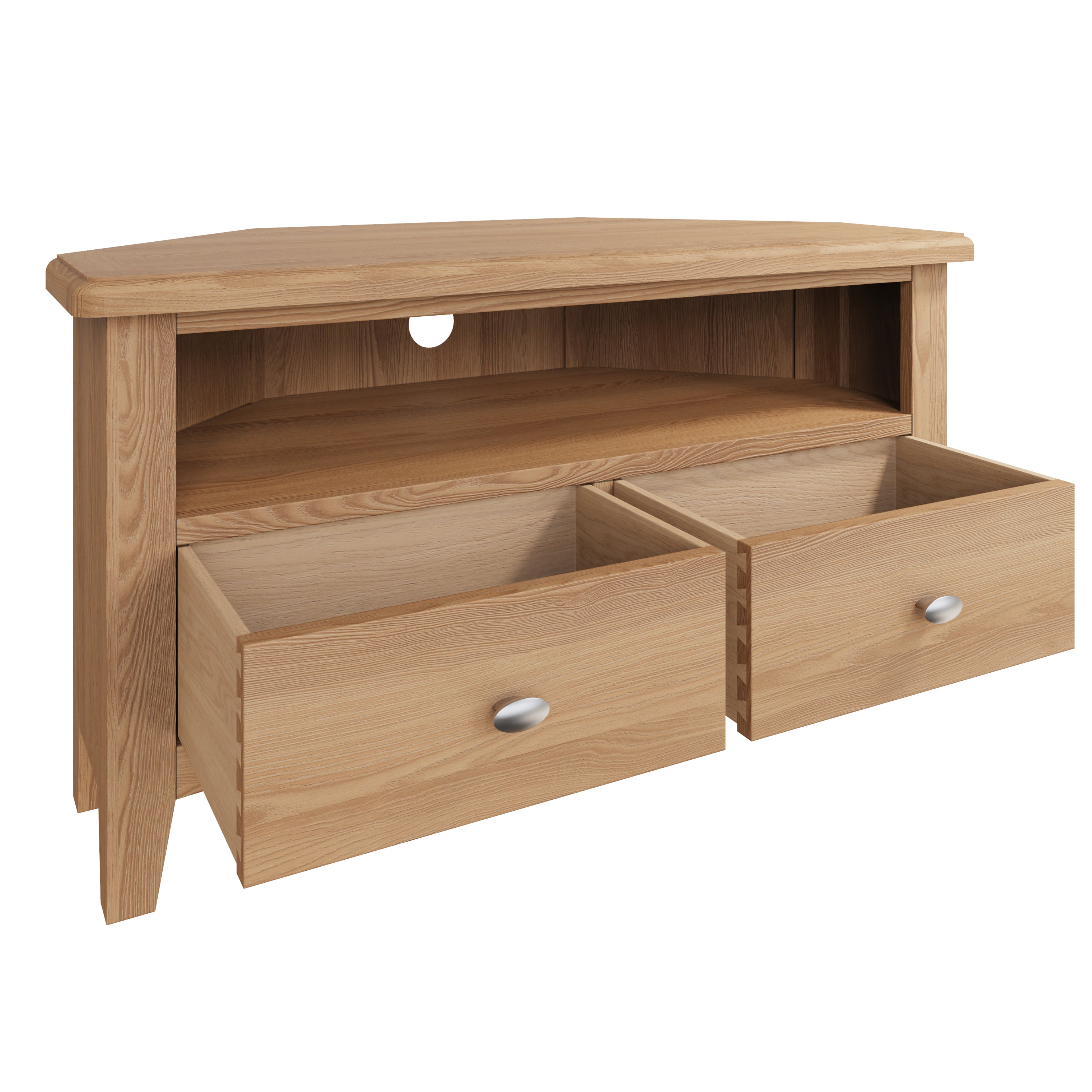 Modena Oak TV Unit - Corner