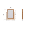 Modena Oak Dressing Table - Mirror