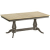 Harmony Twin Pedestal Ext Dining Table 180 to 220 - Pewter