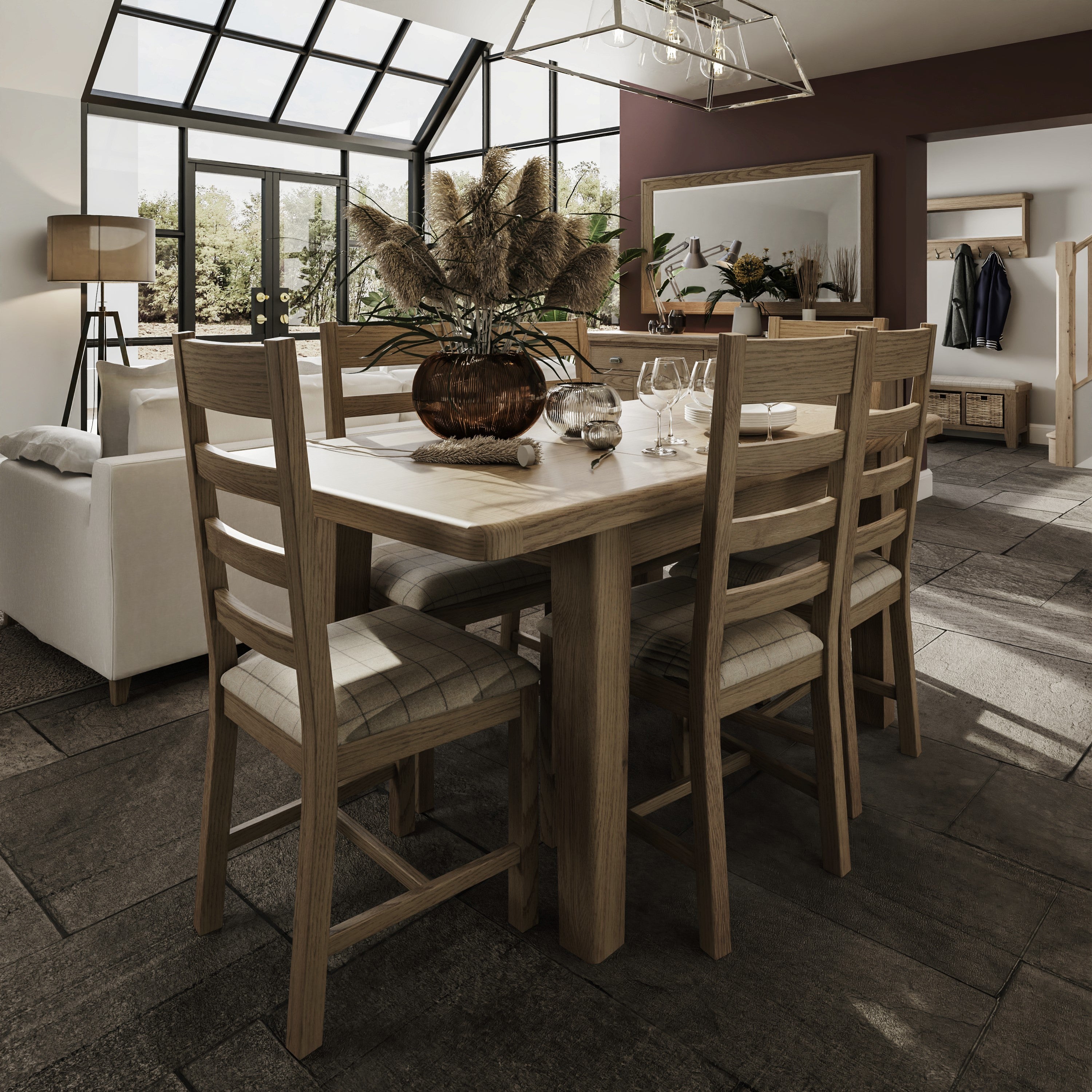 Norfolk Oak Dining Table - 1.3m Extending