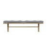 Norfolk Oak Dining Bench Cushion - Grey Check