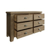 Norfolk Oak Chest of Drawers - 6 Drawer