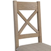 Norfolk Oak Dining Chair - Cross Back with Natural Check Seat