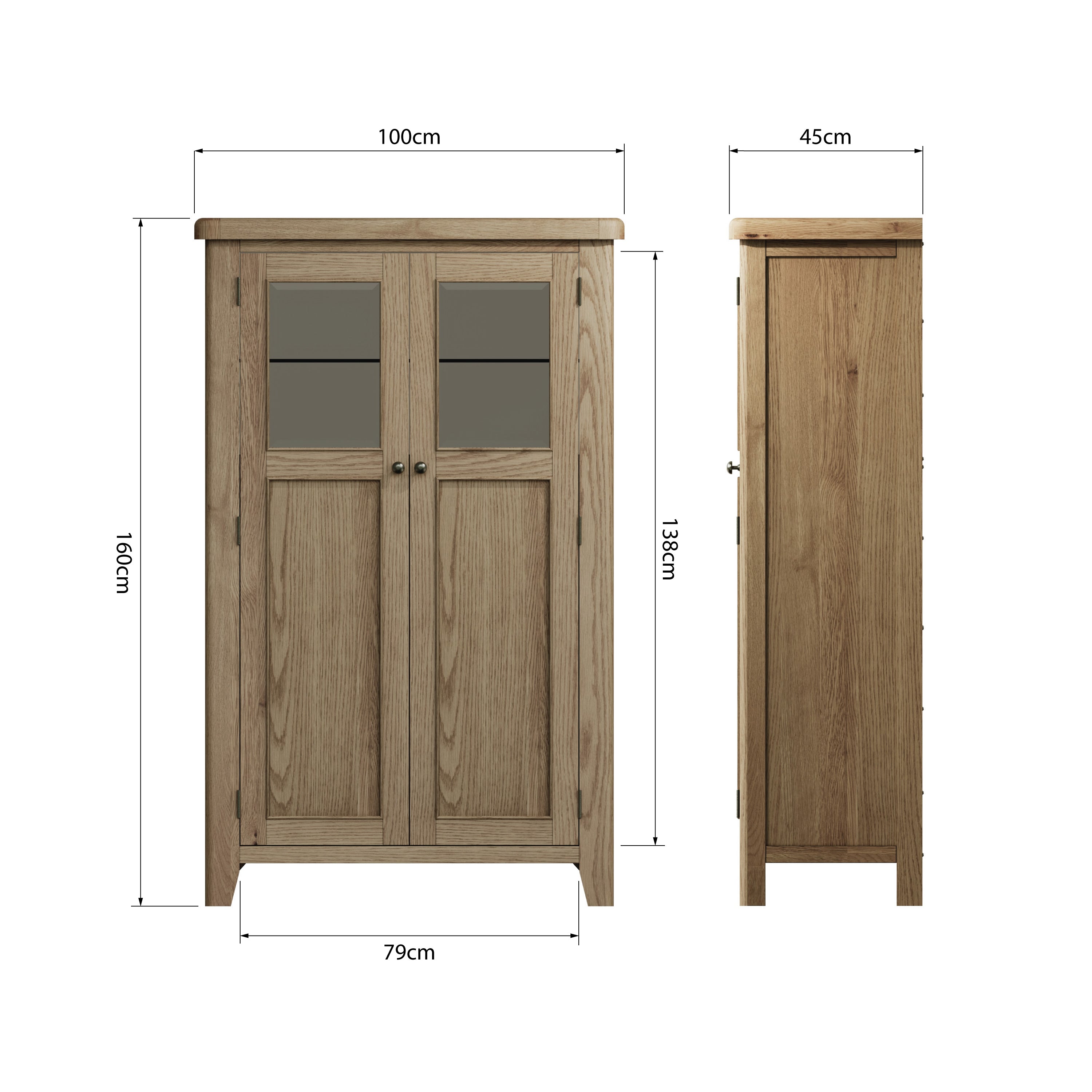 Norfolk Oak Drinks Cabinet