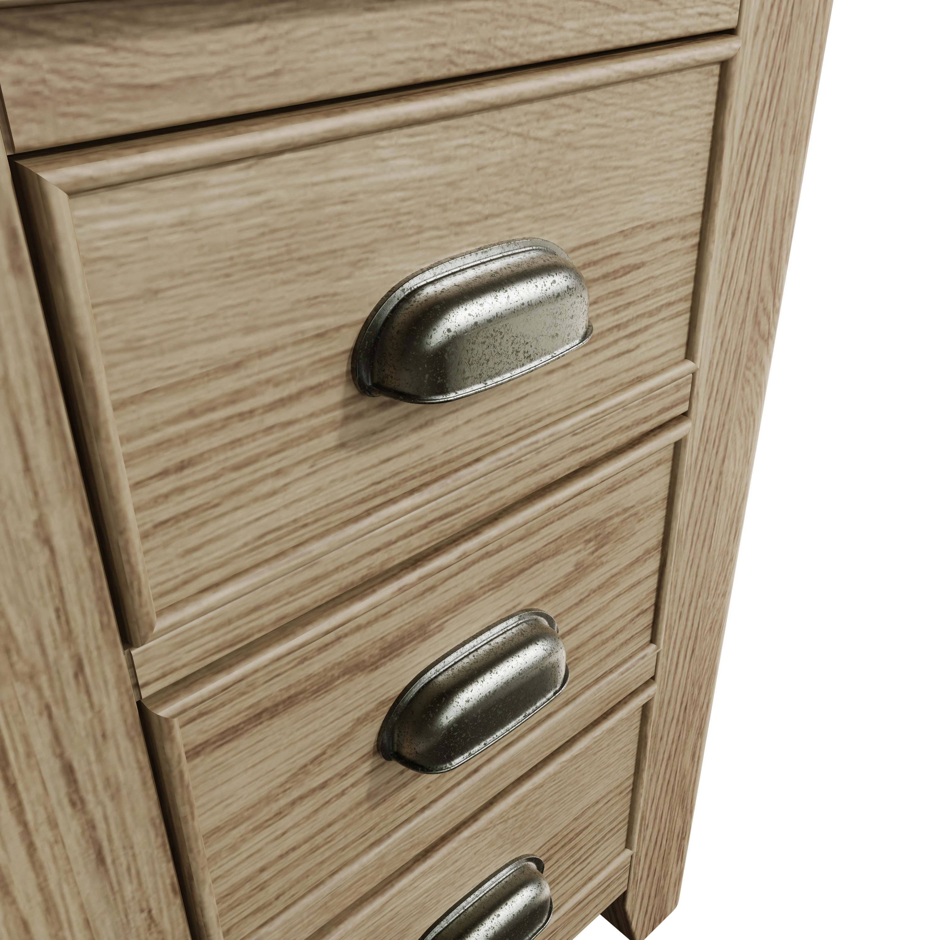 Norfolk Oak Bedside Cabinet - Large